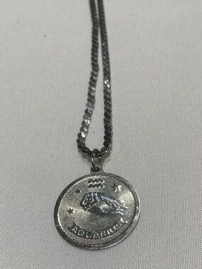 Aquarius Zodiac Pendant Necklace